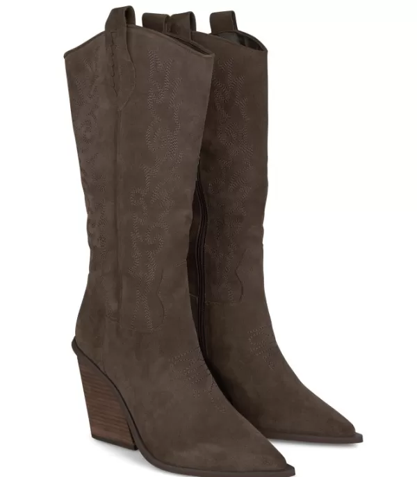 Botas Tacón*Alma en Pena Comprar Bota Vaquera Con Tacón Bordado